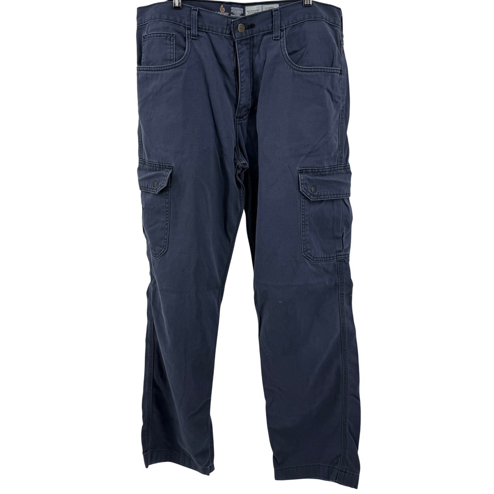 LAPCO FR Flame Resistant Pants Mens 34x32 Gray Cargo Workwear NFPA